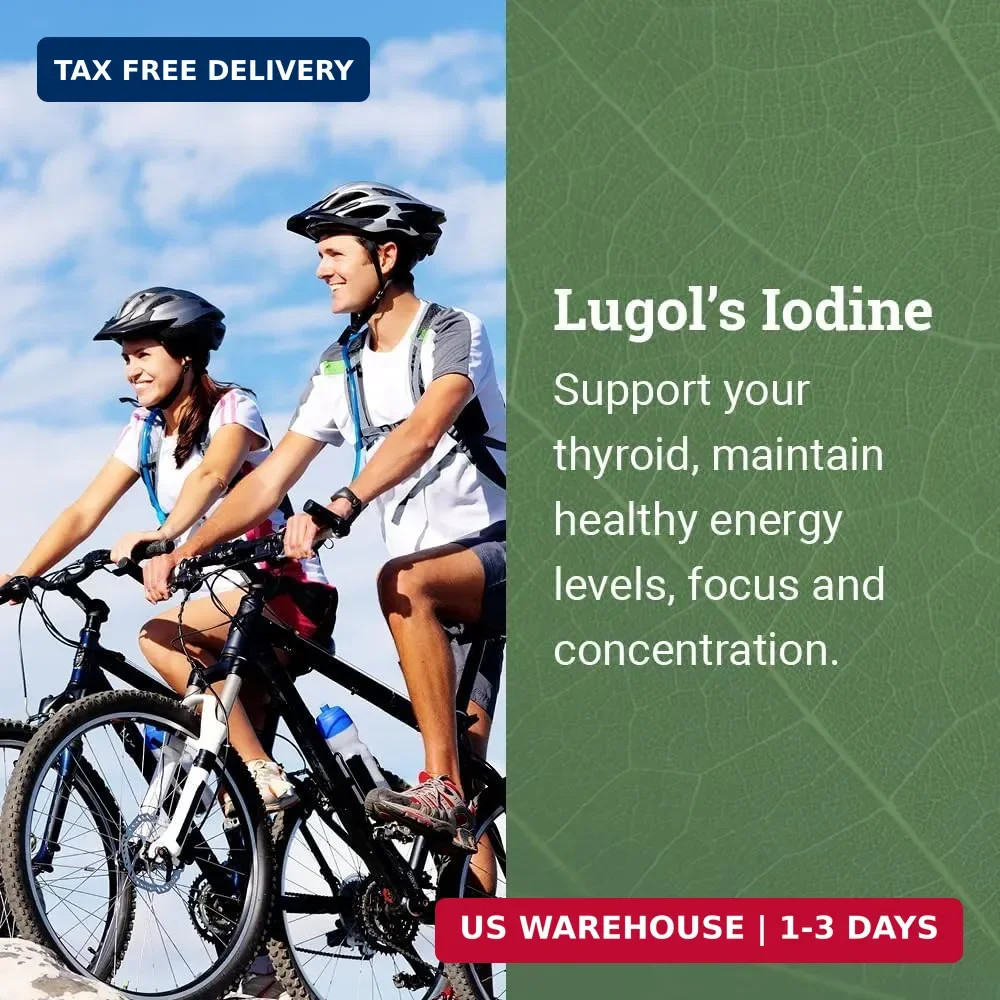 Organic Lugol’S Iodine, Iodine and Potassium Iodide 2% Solution 3000 Mcg – Liqui
