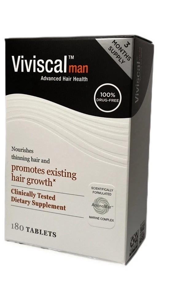 Viviscal Men’s Hair Growth Supplements 180 Tablets – 3 Month Supply Ex:9/27 NWBD