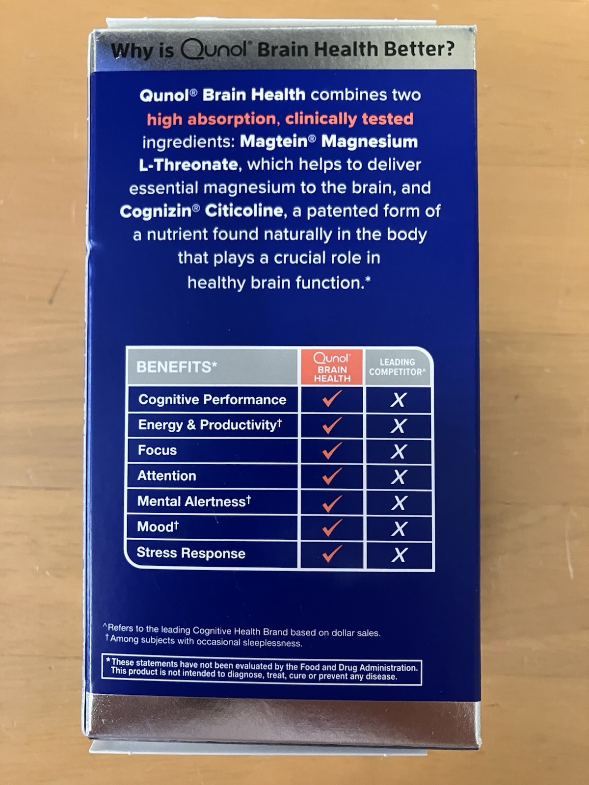 Qunol Brain Health Focus Plus Supplement 60 Tablets *SHIPS FREE* exp 05/2027