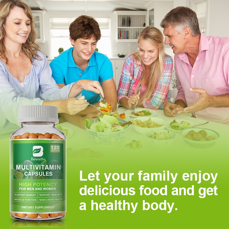 Multivitamin Capsules Highest Potency Daily Vitamins & Minerals Supplement