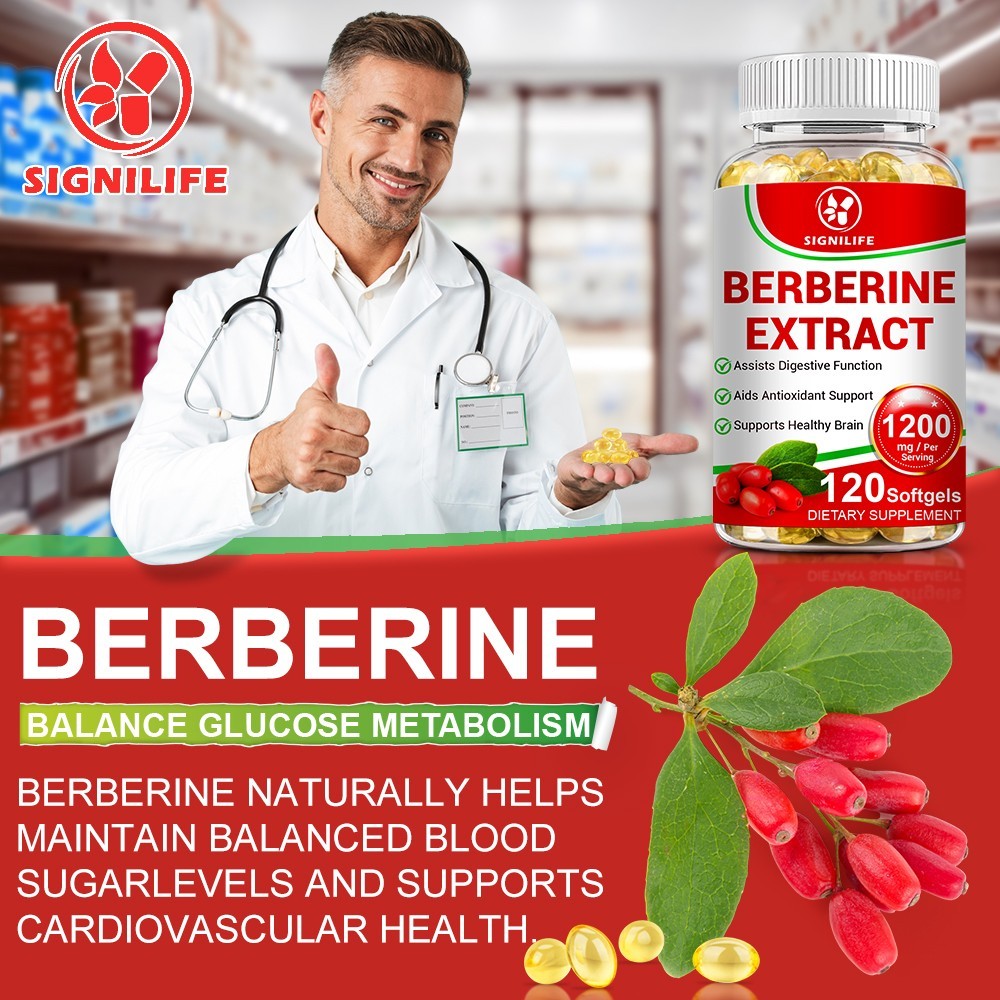 Premium Berberine HCL 1200mg High Potency Anti-inflammatory,Blood Sugar Support