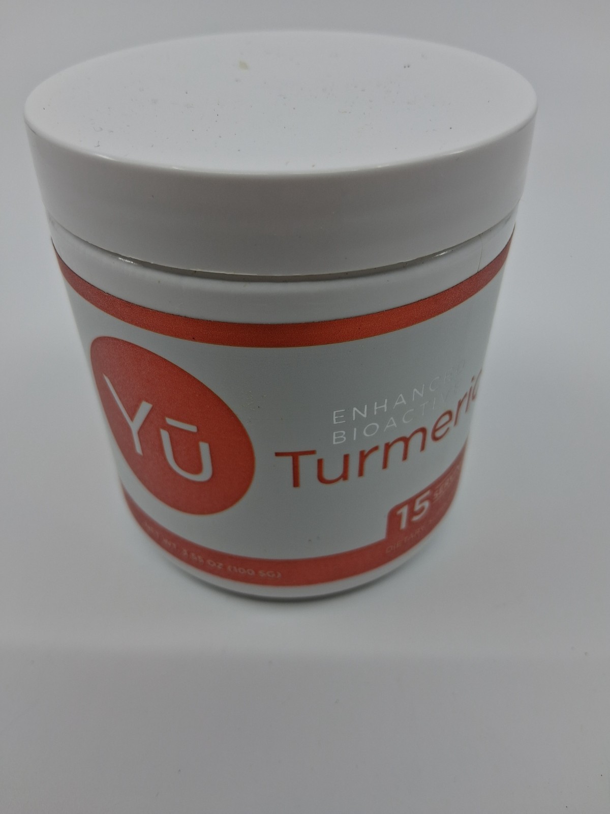 Yu Enhanced Bioactive Turmeric 15 servings EXP 11/2026 seal broken