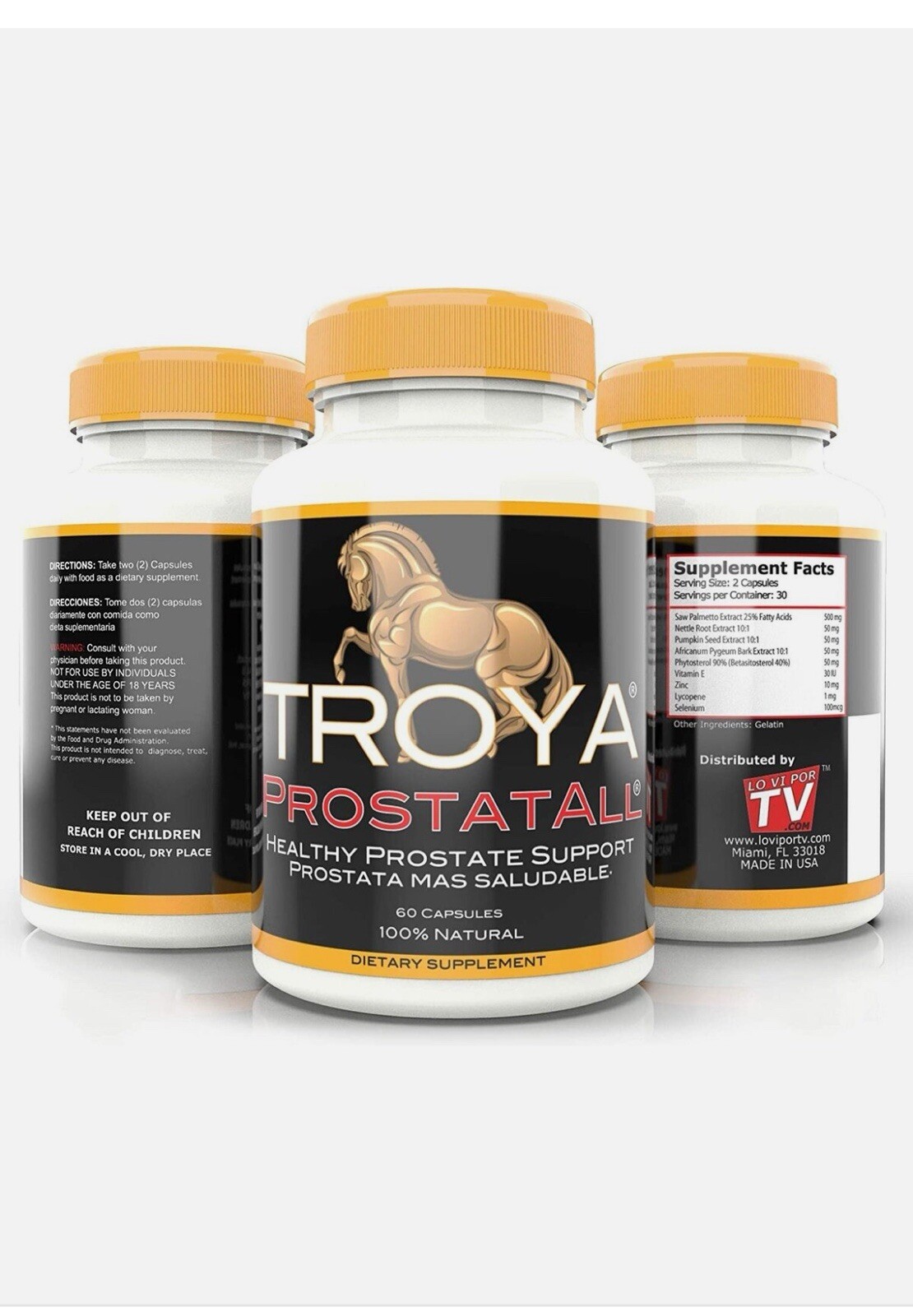 Troya Prostatall PROSTATE HEALTH salud para próstata *Saw Palmetto Plus*
