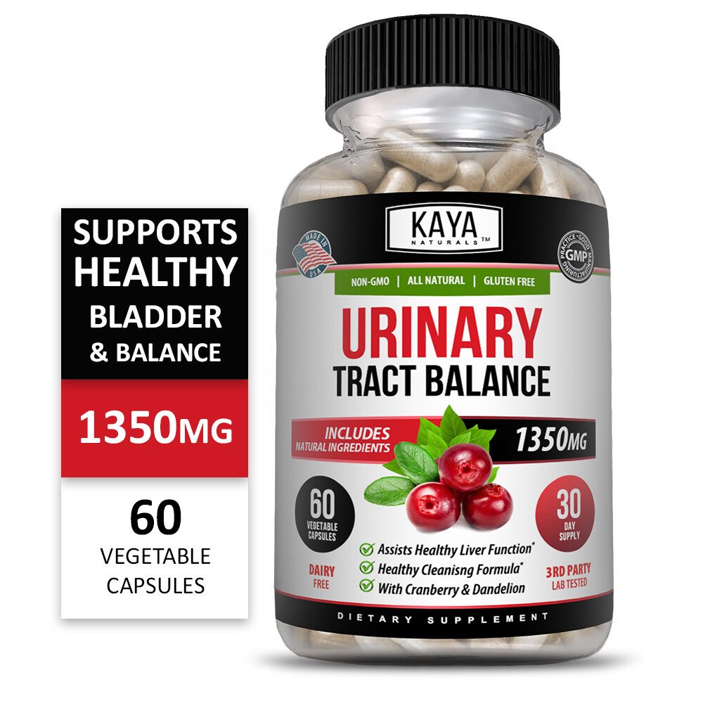 (2 Pack) Urinary Tract Balance 60ct DMannose w/ Cranberry Bladder Control Health
