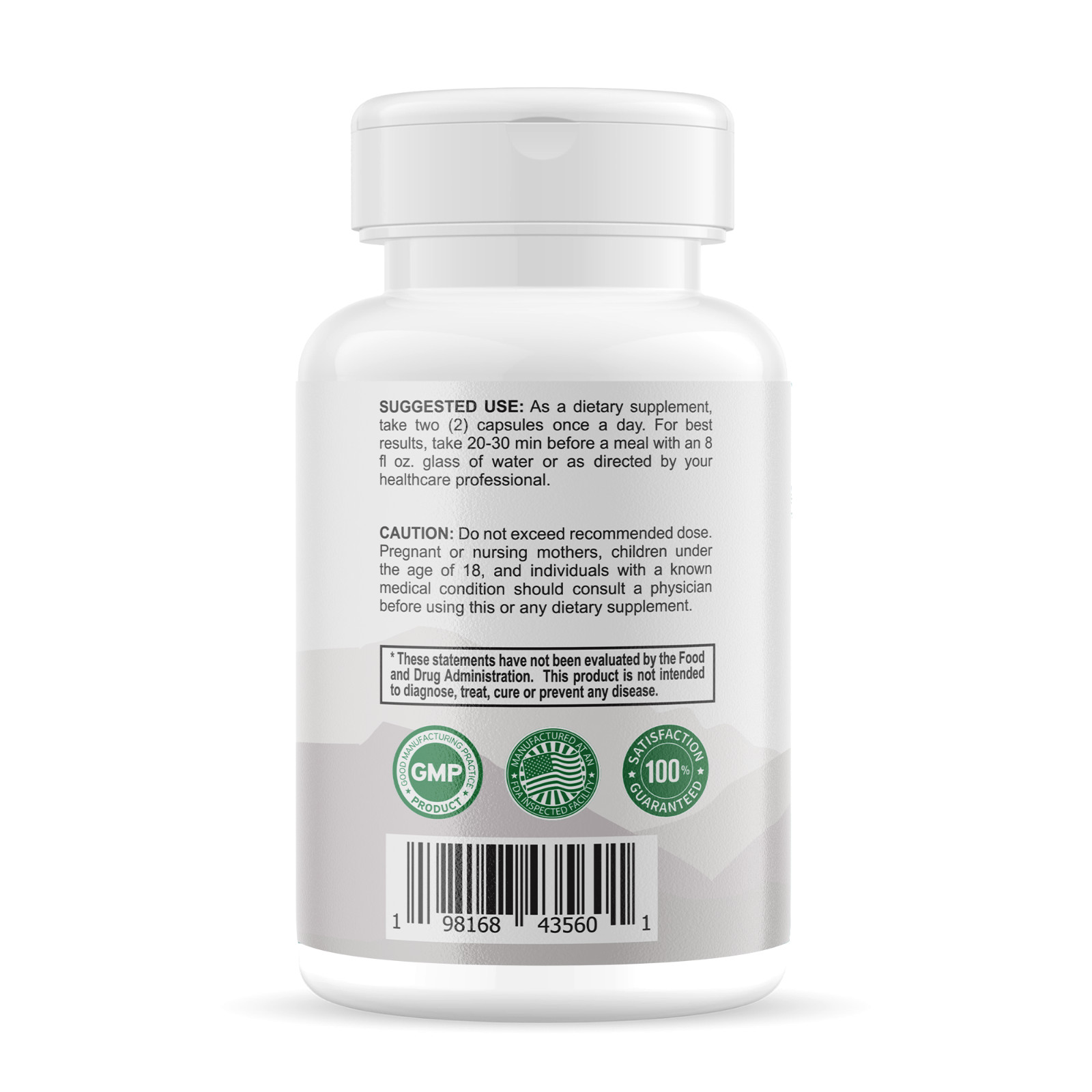 Niwali-Berberine 1200mg 60 Capsules Digestive Support Weight Management Non-GMO