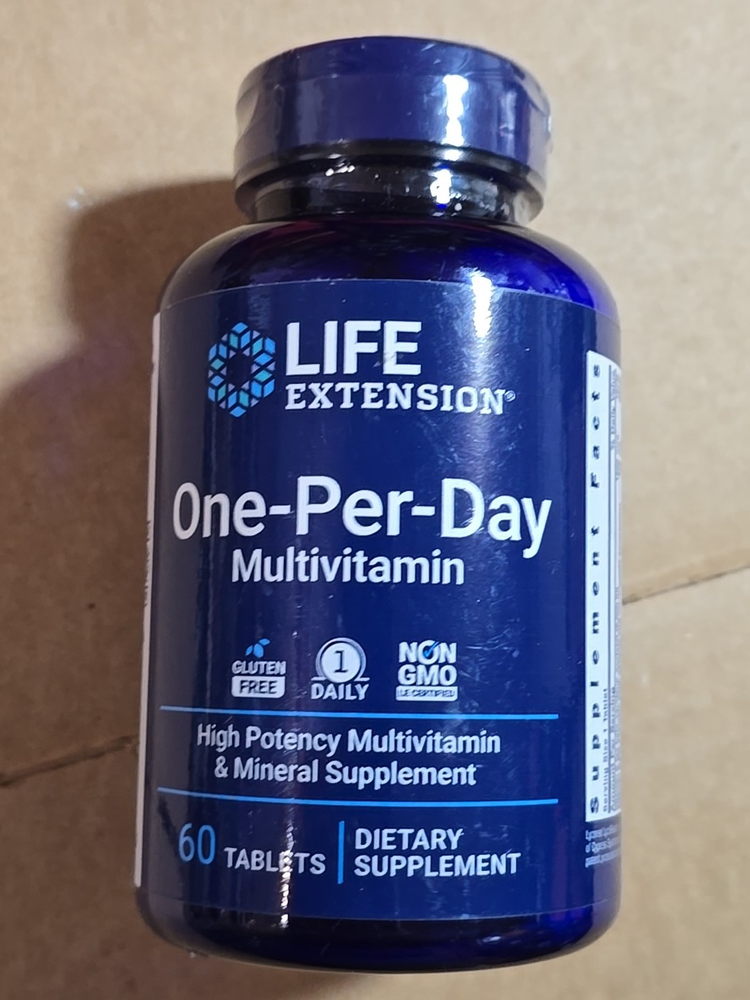 Life Extension One-Per-Day Tablets – 60 – High Potency Multivitamin & Mineral