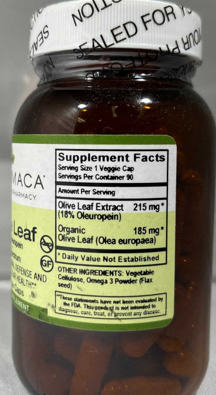 Pharmaca Olive Leaf 18% Oleuropein, 90 Veggie Caps – CHOOSE EXPIRATION!