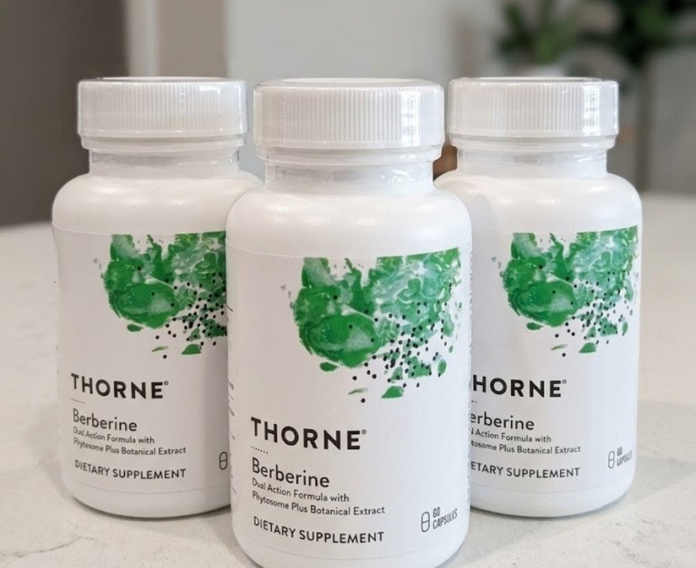 Thorne, Berberine, 1000 milligrams per & serving, 3 packs of 60 capsules-