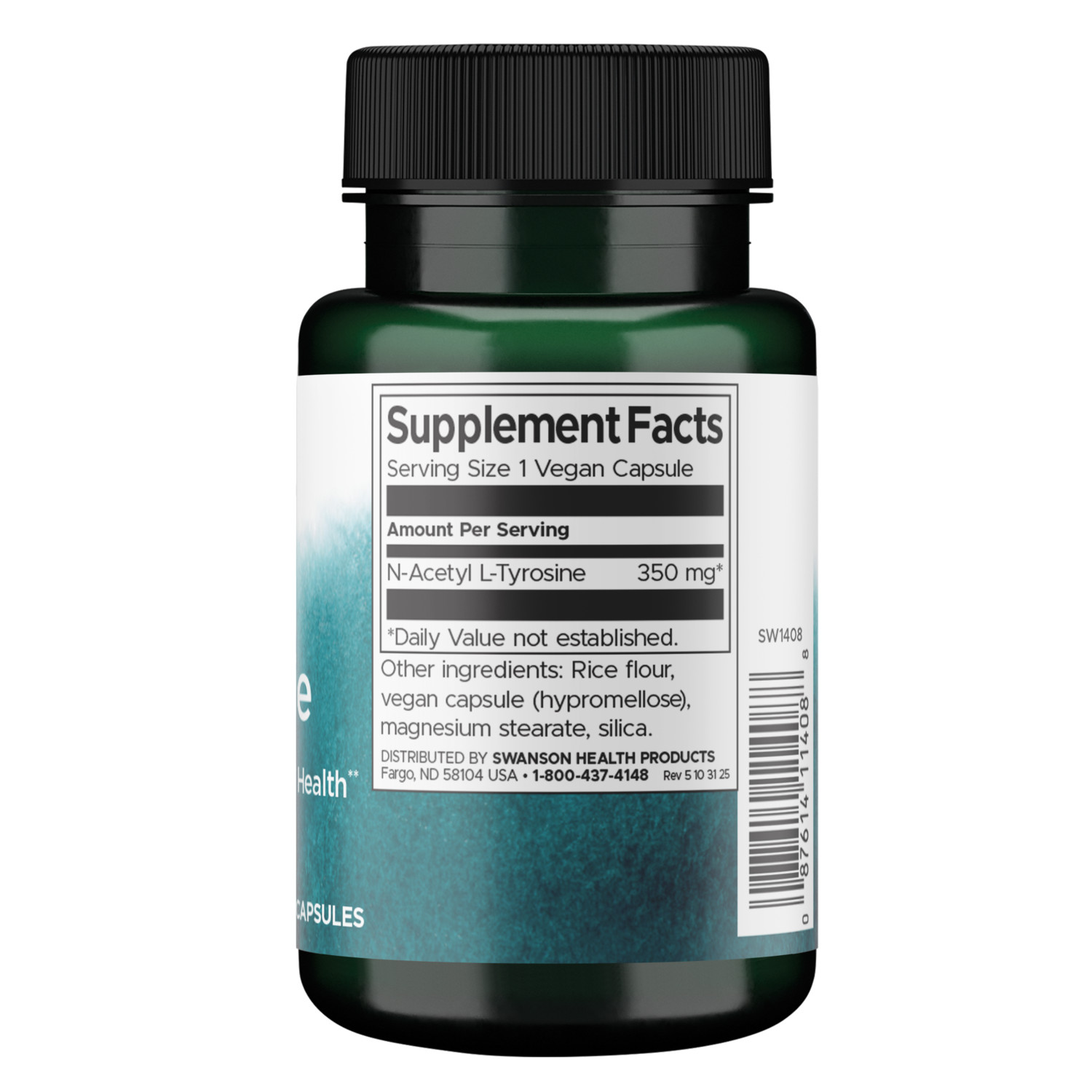 Swanson N-Acetyl L-Tyrosine 350 mg 60 Capsules