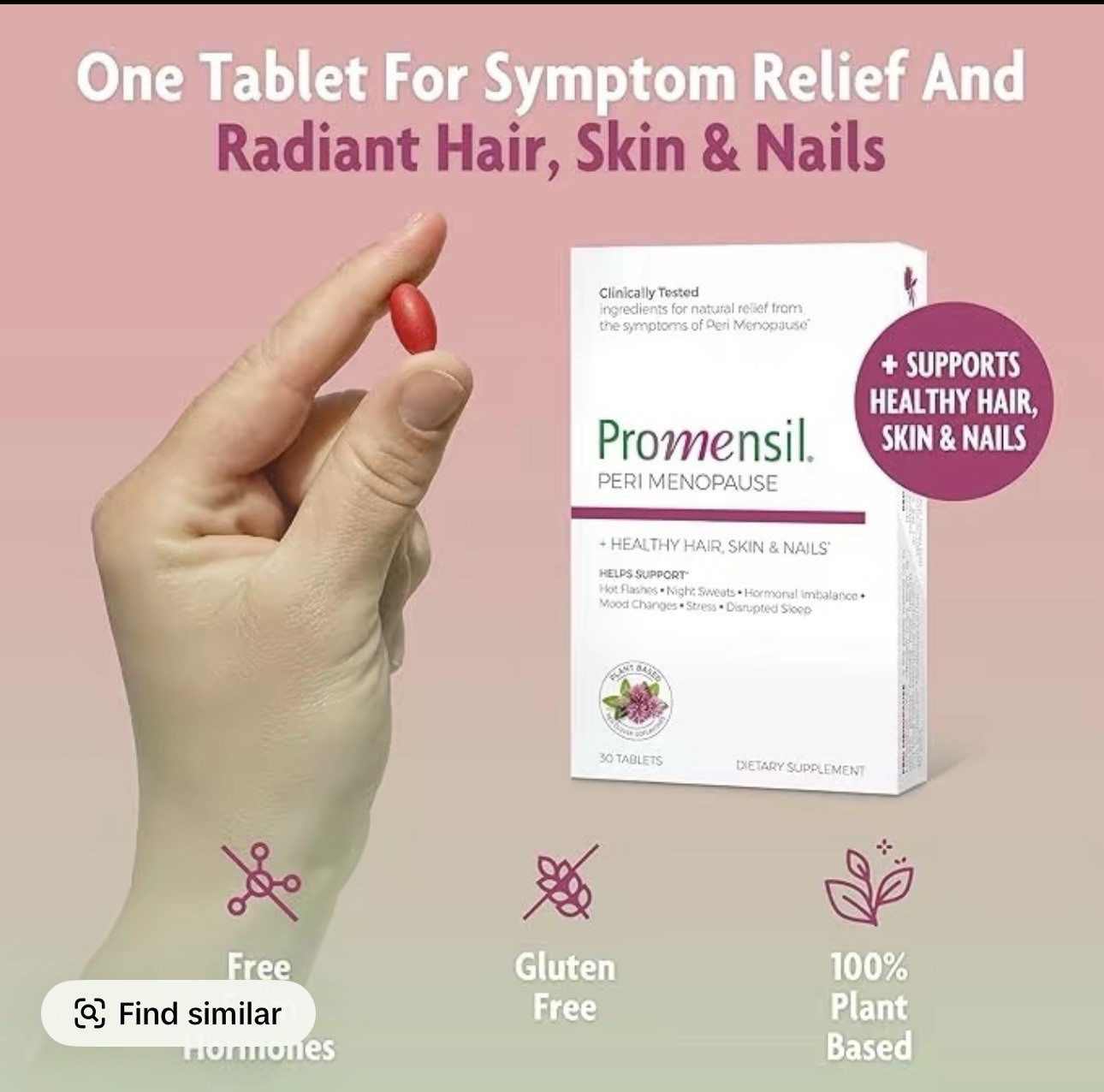 Promensil Perimenopause Supplements for Women- Red Clover Isoflavones Vitamin…