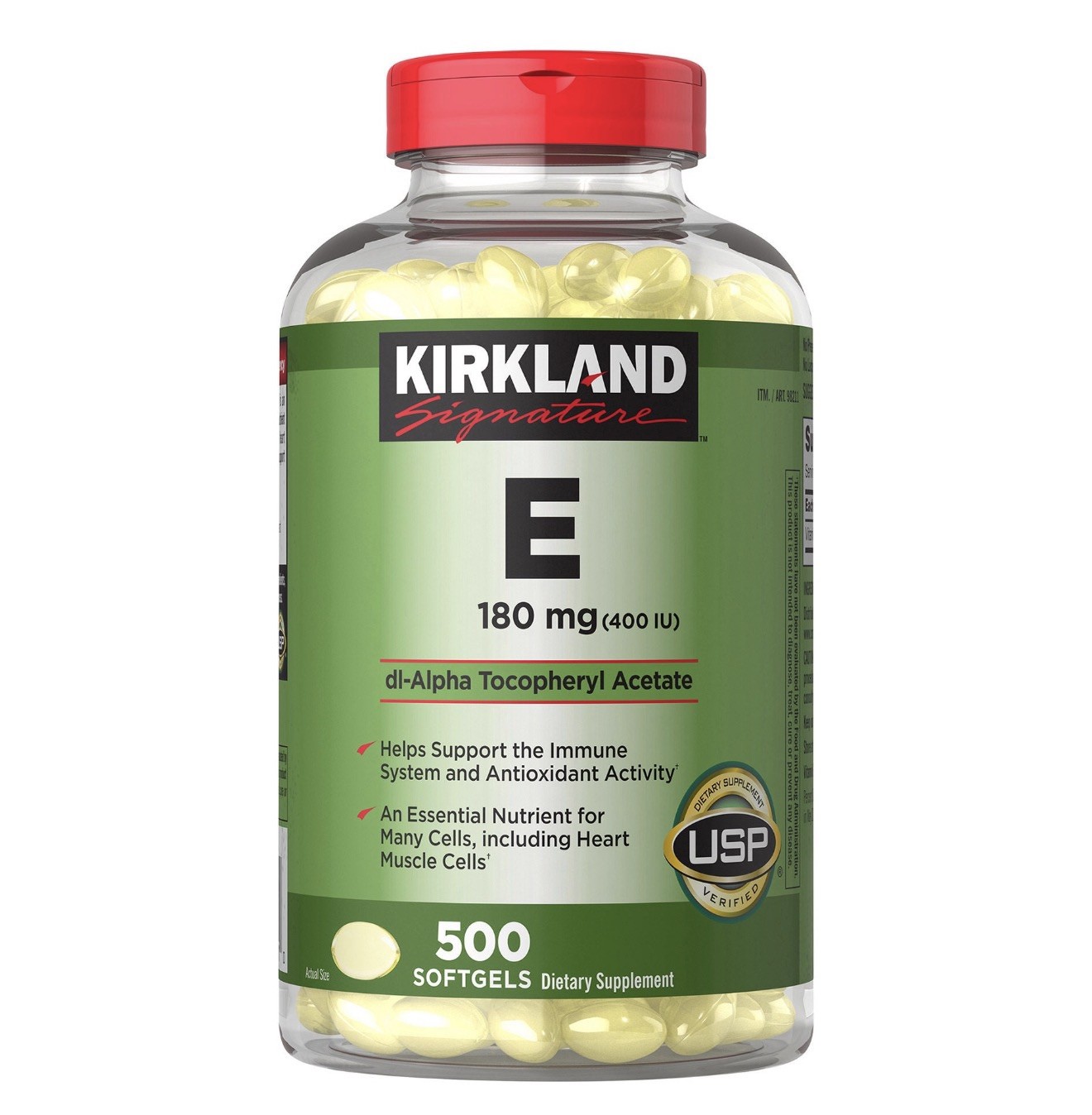 Kirkland Signature Vitamin E 180 mg., 500 Softgels Exp 05/2028