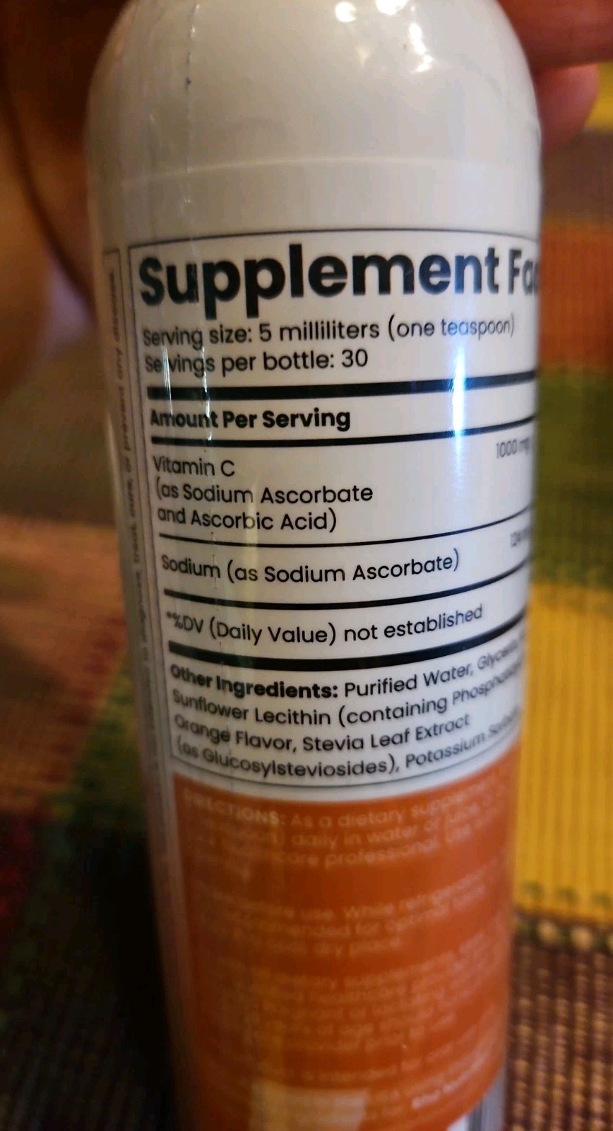 Rho Nutrition Liposomal Vitamin C High Absorption Liquid 5 oz