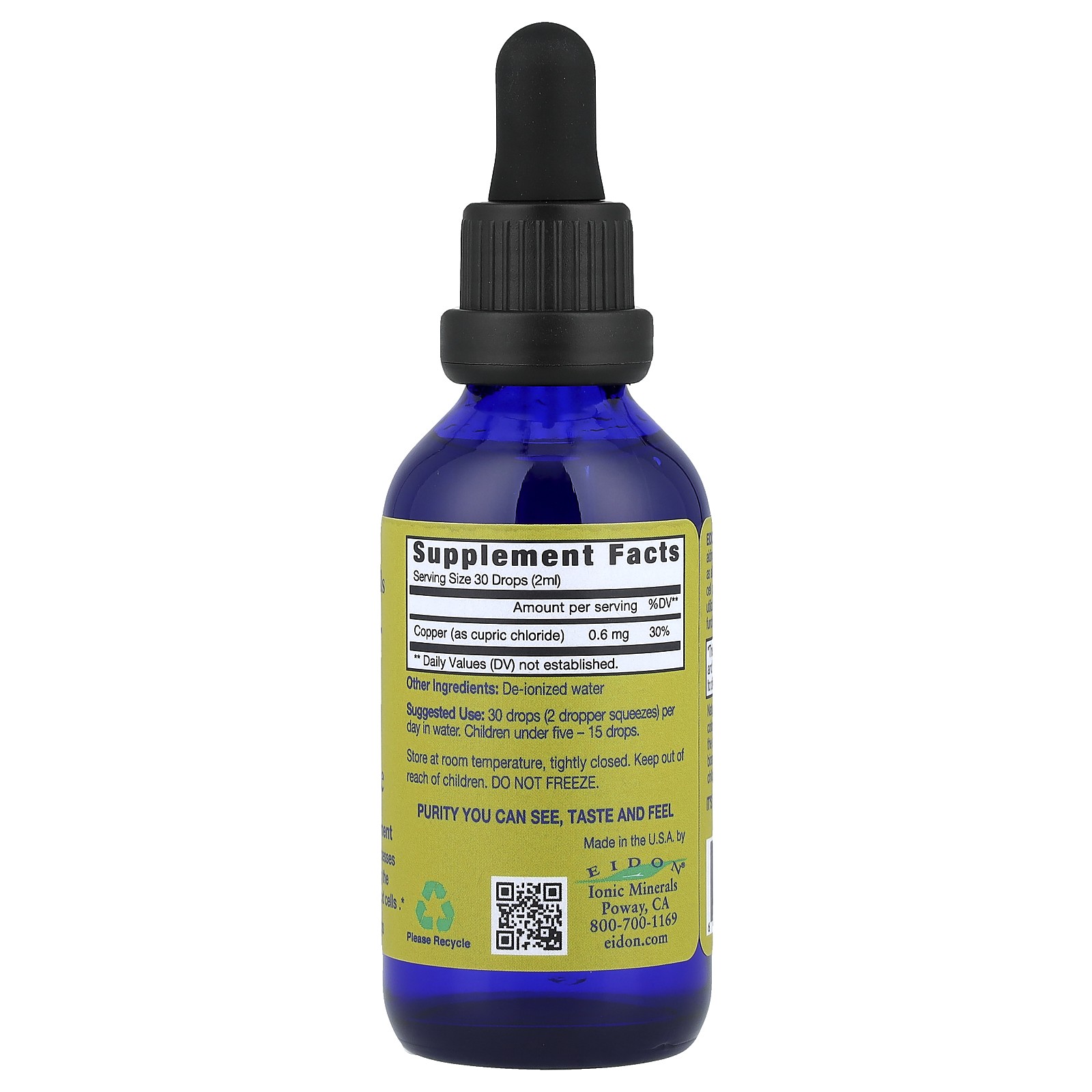 Copper, Liquid Concentrate, 2 oz (60 ml)