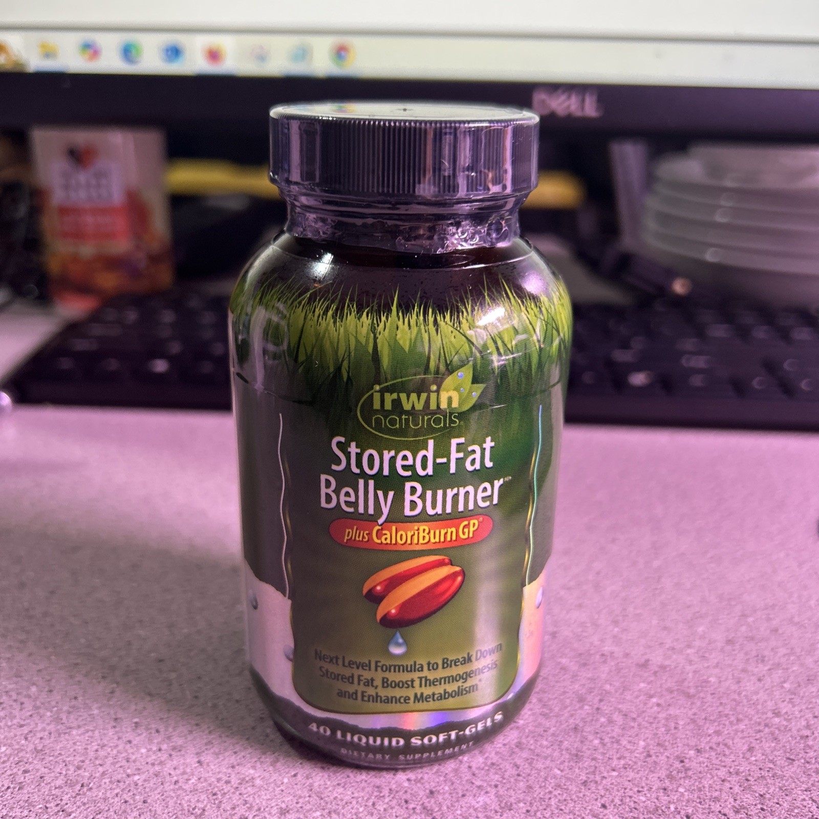 Stored-Fat Belly Burner, Plus CaloriBurn GP®, 40 Liquid Soft-Gels exp 03/2026