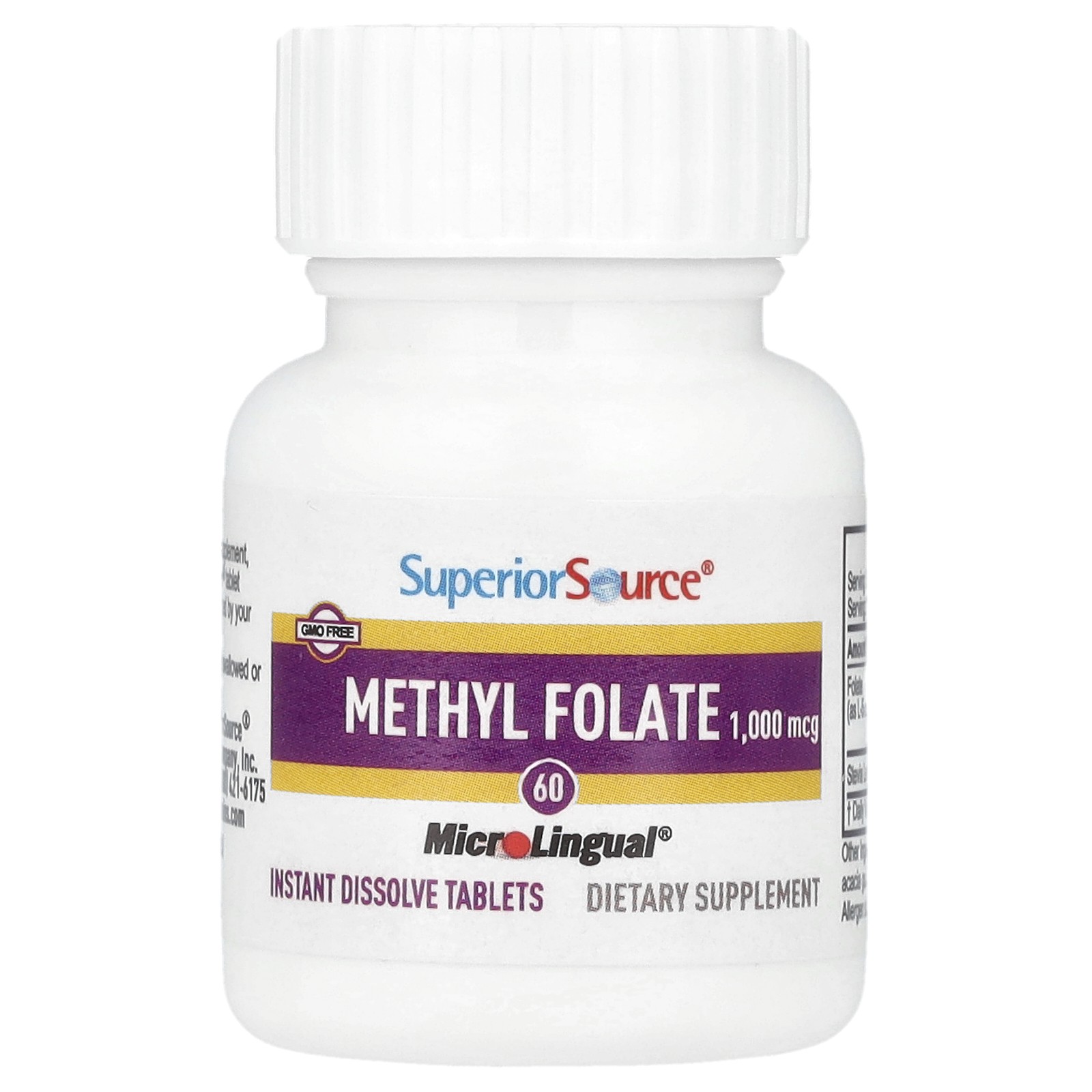 Methyl Folate, 1,000 mcg, 60 Instant Dissolve Tablets