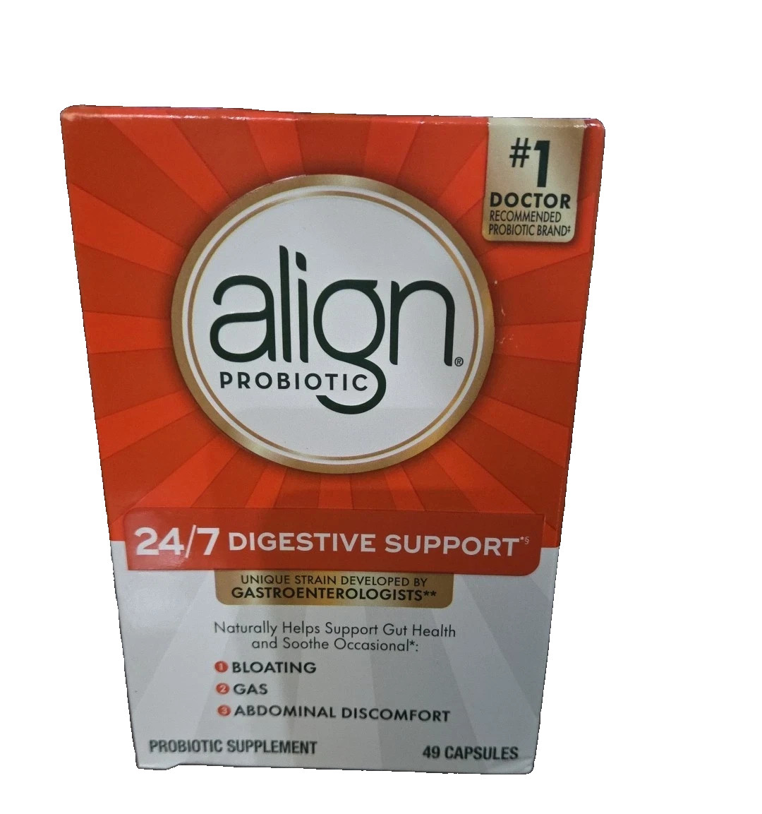 Align Probiotic Supplement Capsule – 49 Count Exp-12/2027