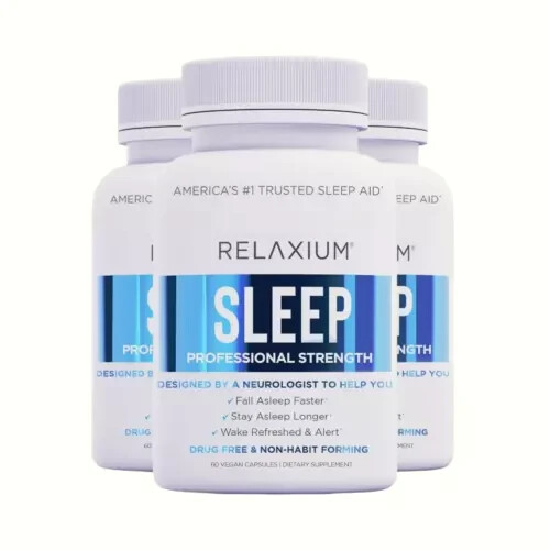 3-package Relaxium Sleep organic Dietary Supplemalest for – Sleep Better 180 Cap