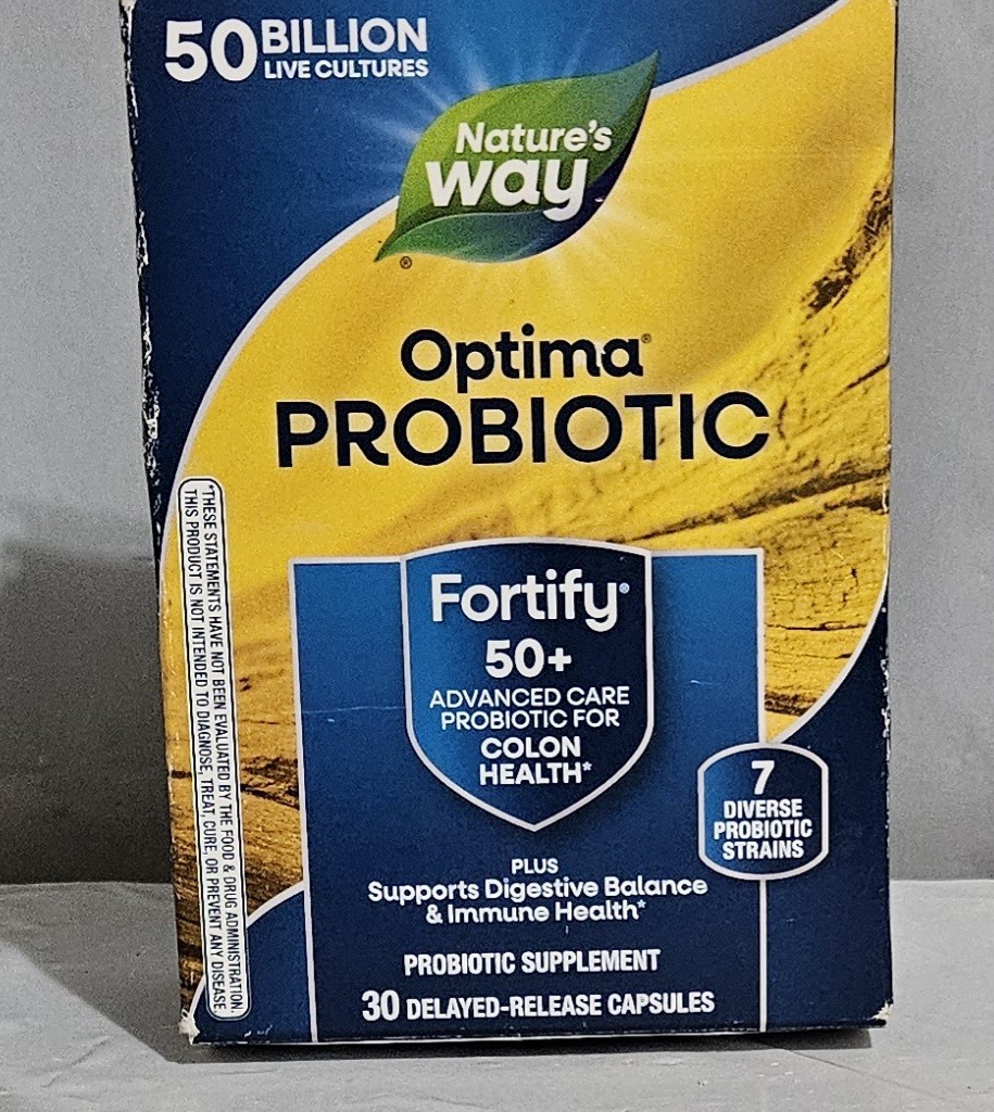 Nature’s Way Fortify 50+ Optima Probiotic for Adults 50 Billion Live Cultures