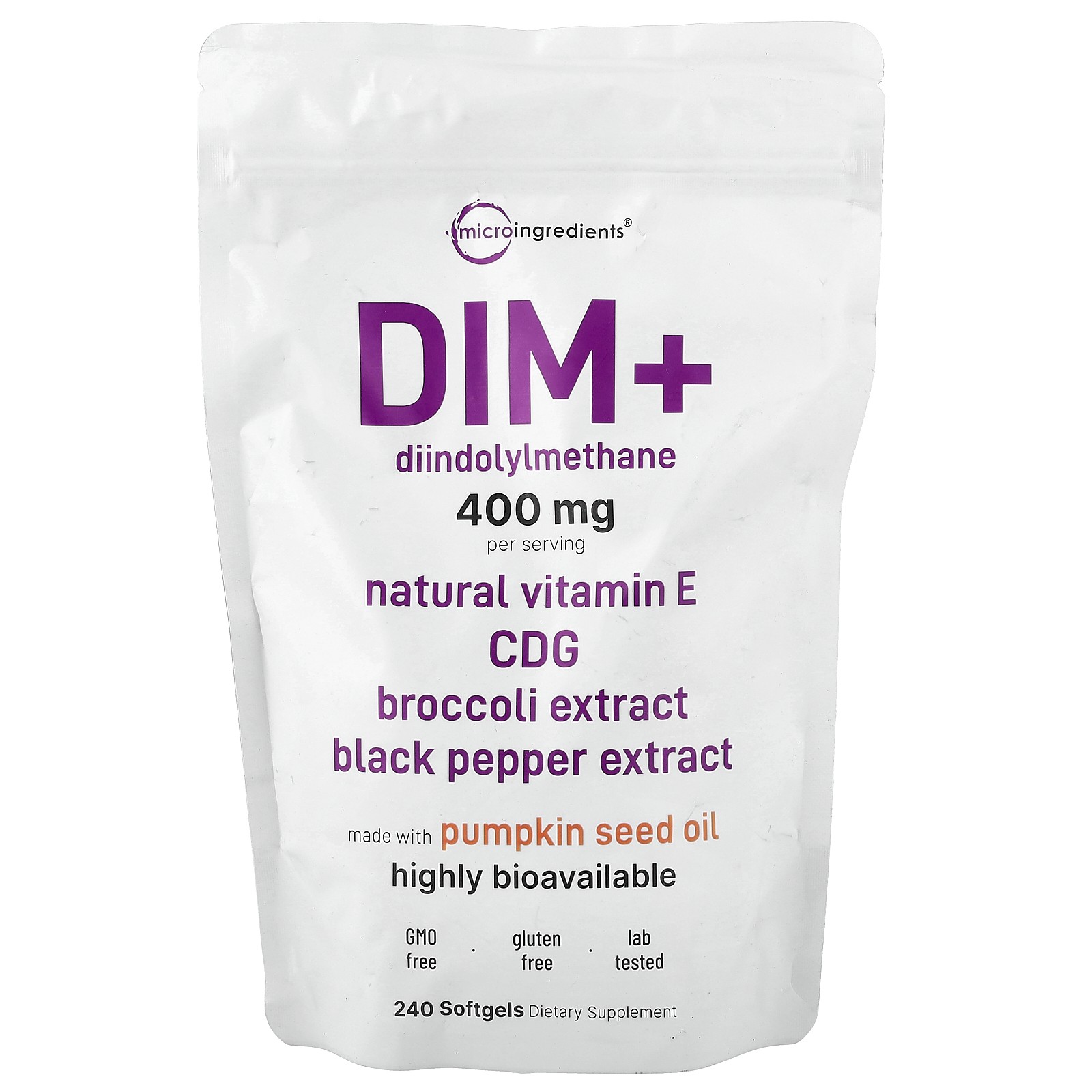 DIM+, 240 Softgels