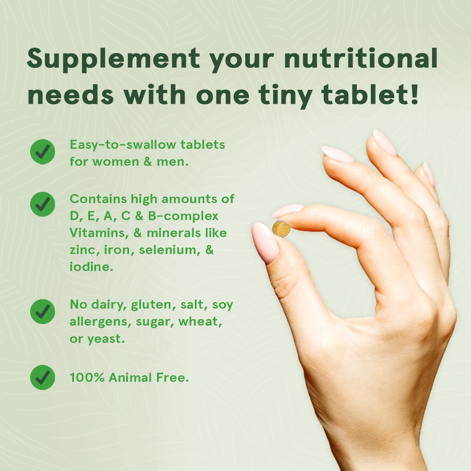 DEVA Tiny Tablets Vegan Multivitamin for Women & Men 2-Pack with Iron Vitamin…