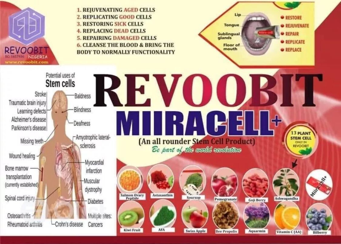 Miira-cell plus -By Revoobit International-24 sachets per box