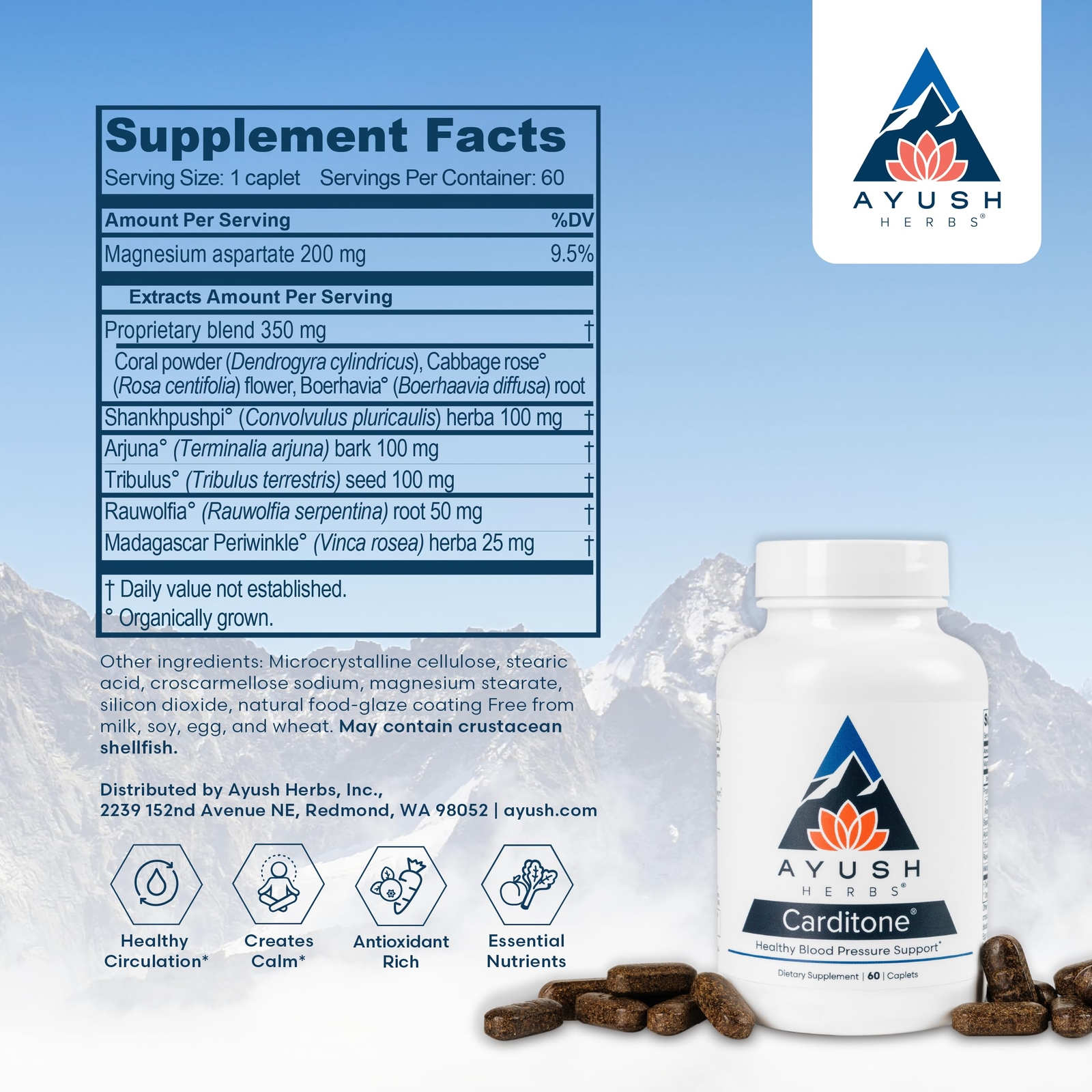 Carditone, Doctor-Formulated Natural Ayurvedic Herbal Supplement, Trusted for…