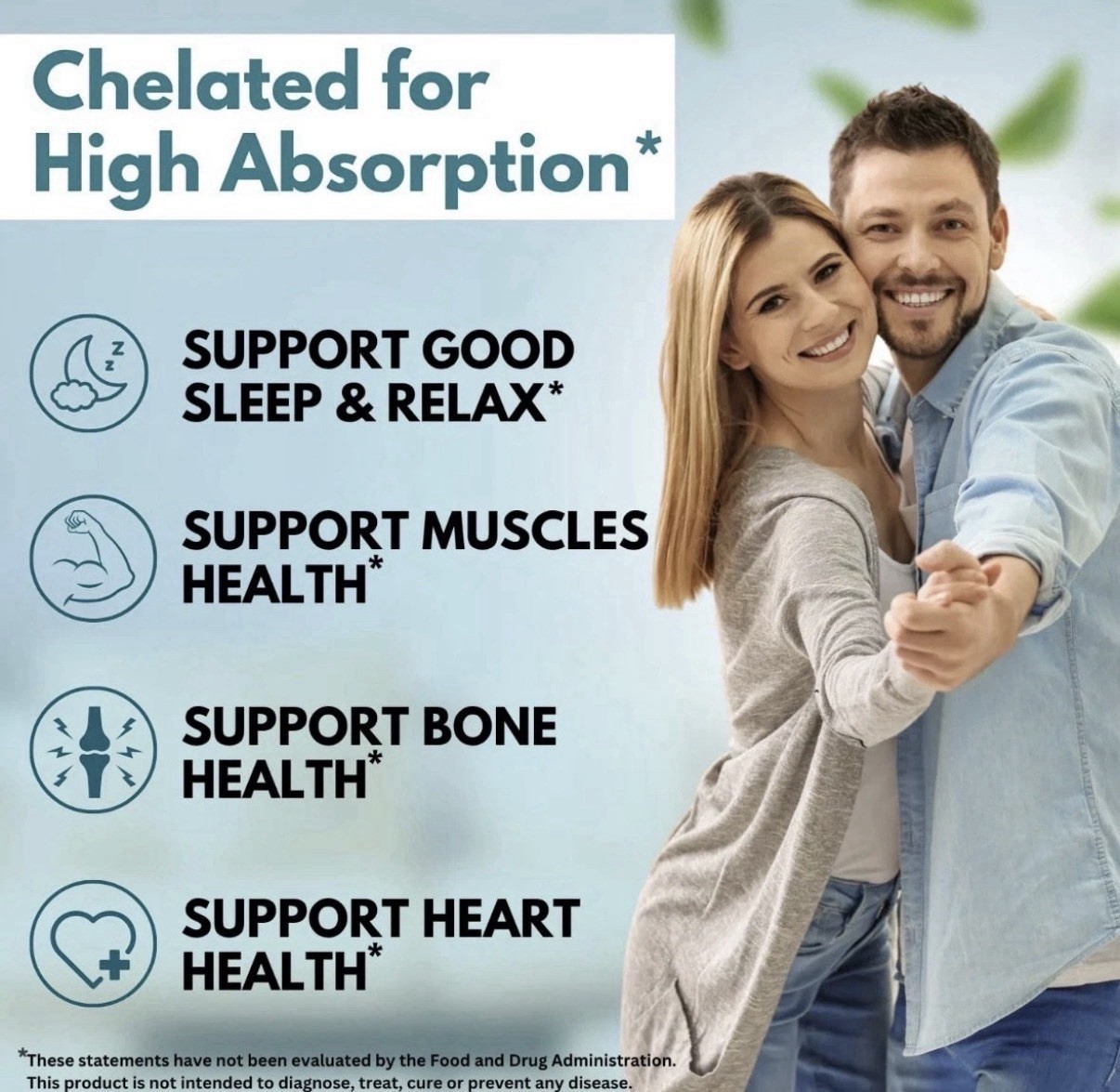 Magnesium Glycinate 500mg – High Absorption Chelated Supplement – Brand New