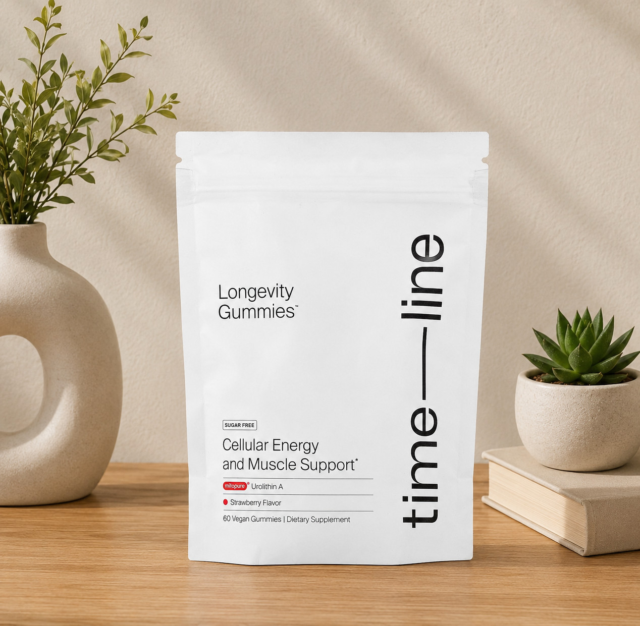 Timeline Mitopure Urolithin A Supplement 60 Vegan Gummies – Brand New Sealed