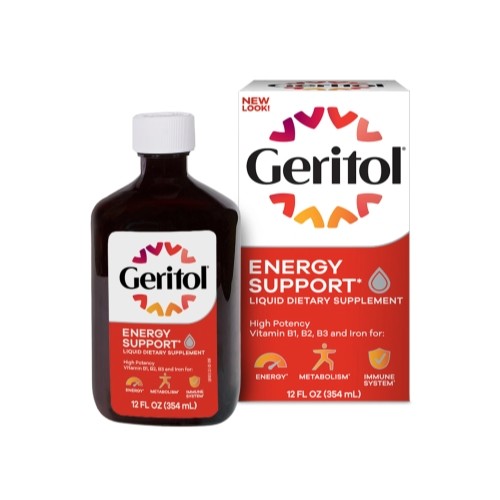 5 Pack Geritol Liquid High Potency Vitamin & Iron Supplement 12Oz Each