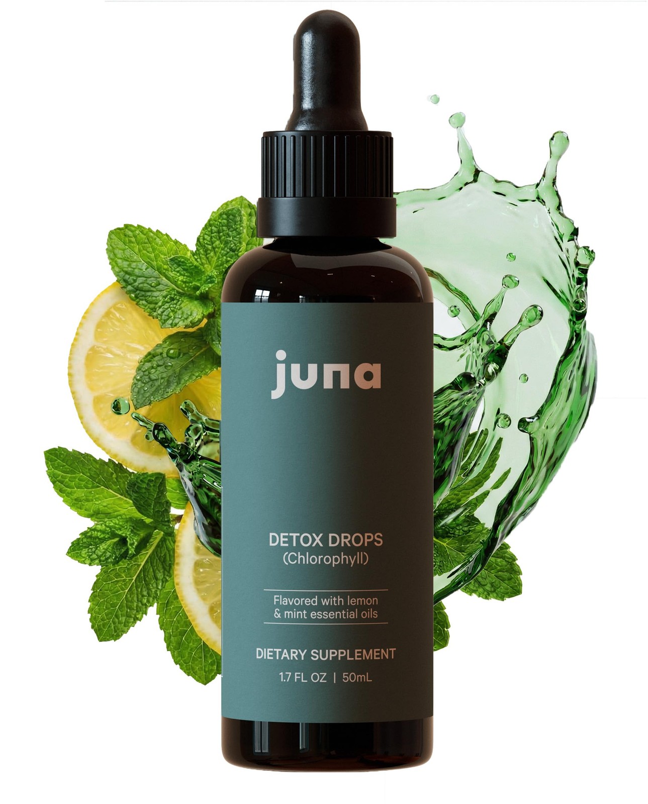 Juna Liquid Chlorophyll Drops – Daily Detox, Cellular Vitality, Internal Deod…