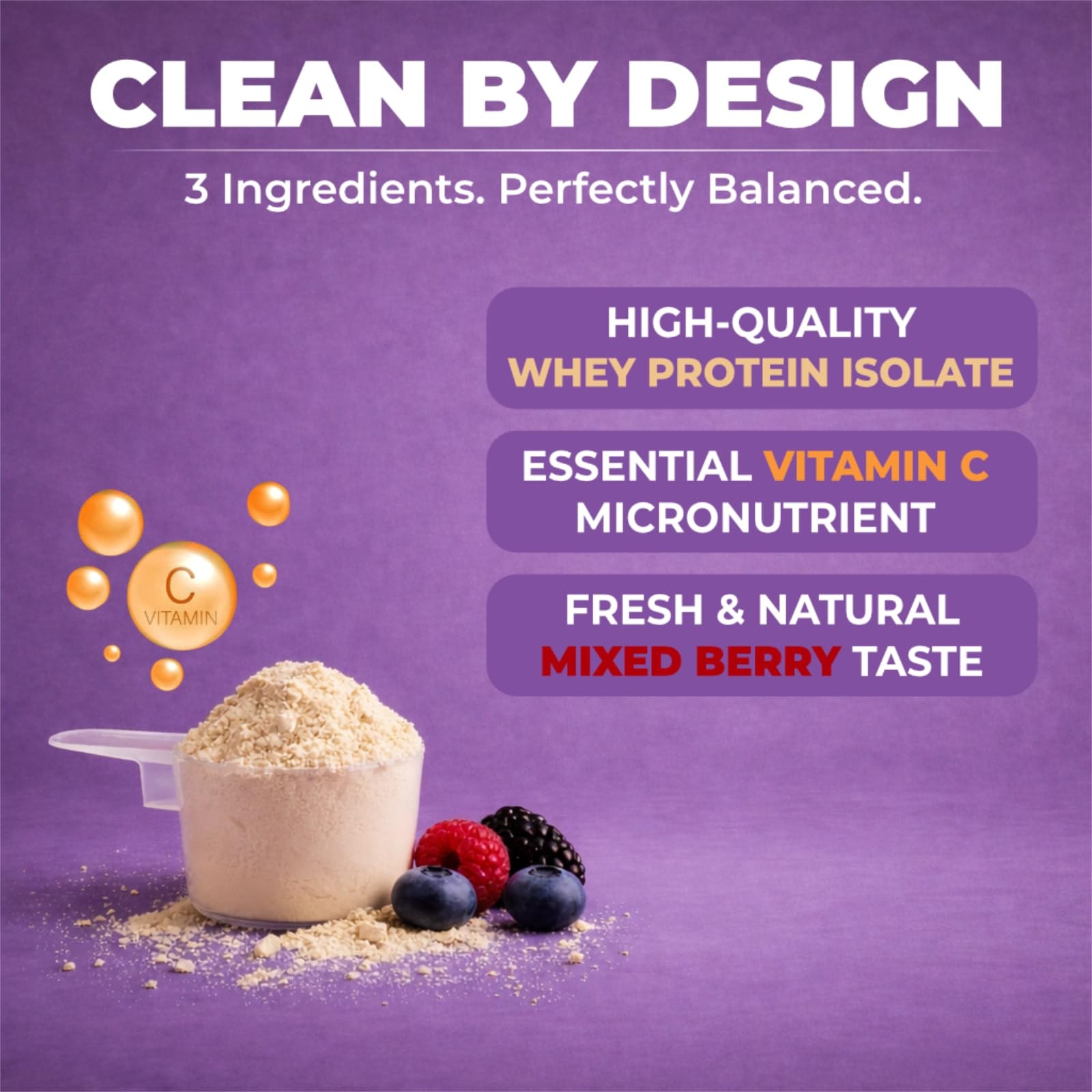 EMAZEN Whey Protein Gummies Mixed Berries Sugar Free Keto 10g Protein 5 Count