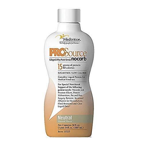 ProSource NoCarb Liquid Protein 30 Ounce, Neutral (Unflavored) – Case of 4 –