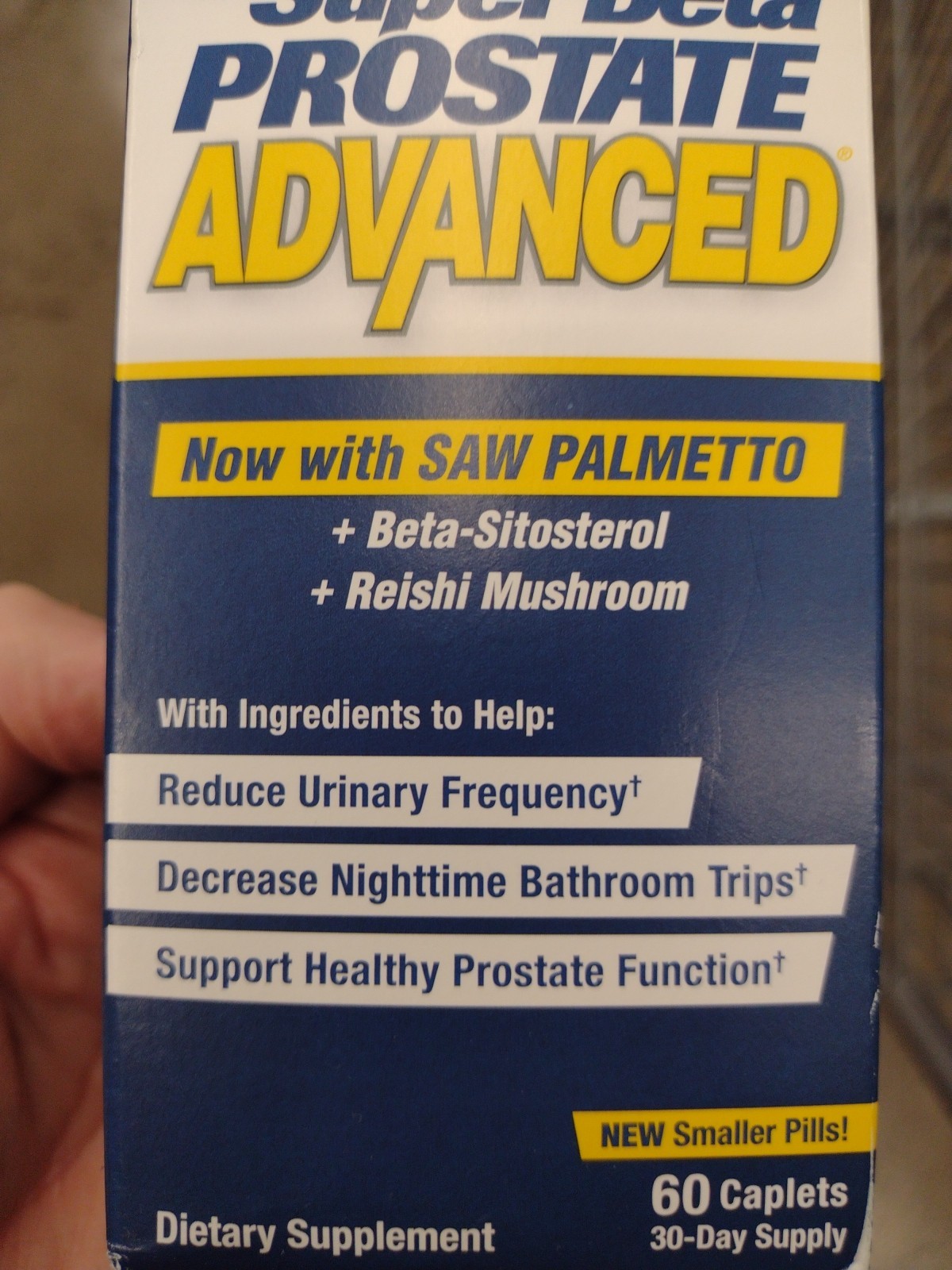 🔥 Super Beta Prostate Advanced With Saw Palmetto -60 Caplets- New In Box