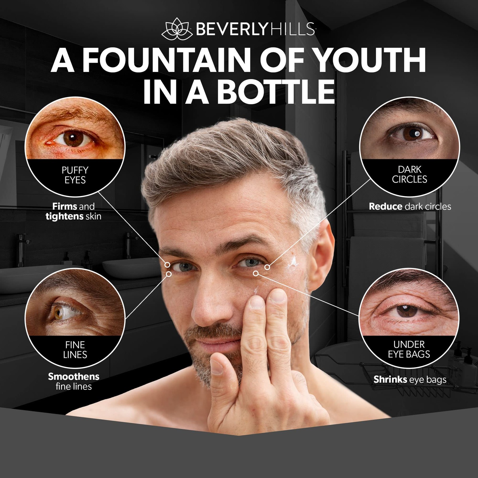 Beverly Hills Mens Instant Facelift and Eye Serum 1 Fl Oz (Pack of 1)
