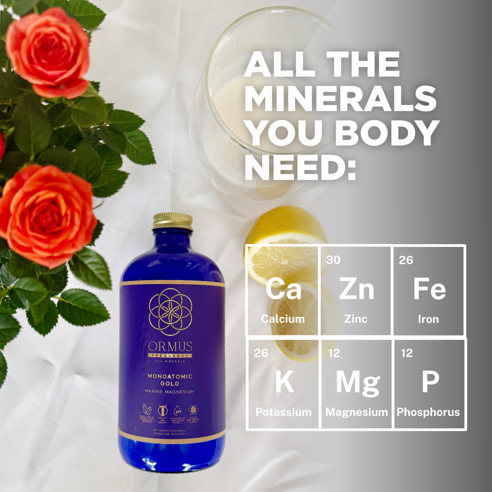 ⭐️KIT SUPER FOOD⭐️MONOATOMIC GOLD ORMUS+FREQUENCY SOLUTION W/GOLD, ZINC & COPPER