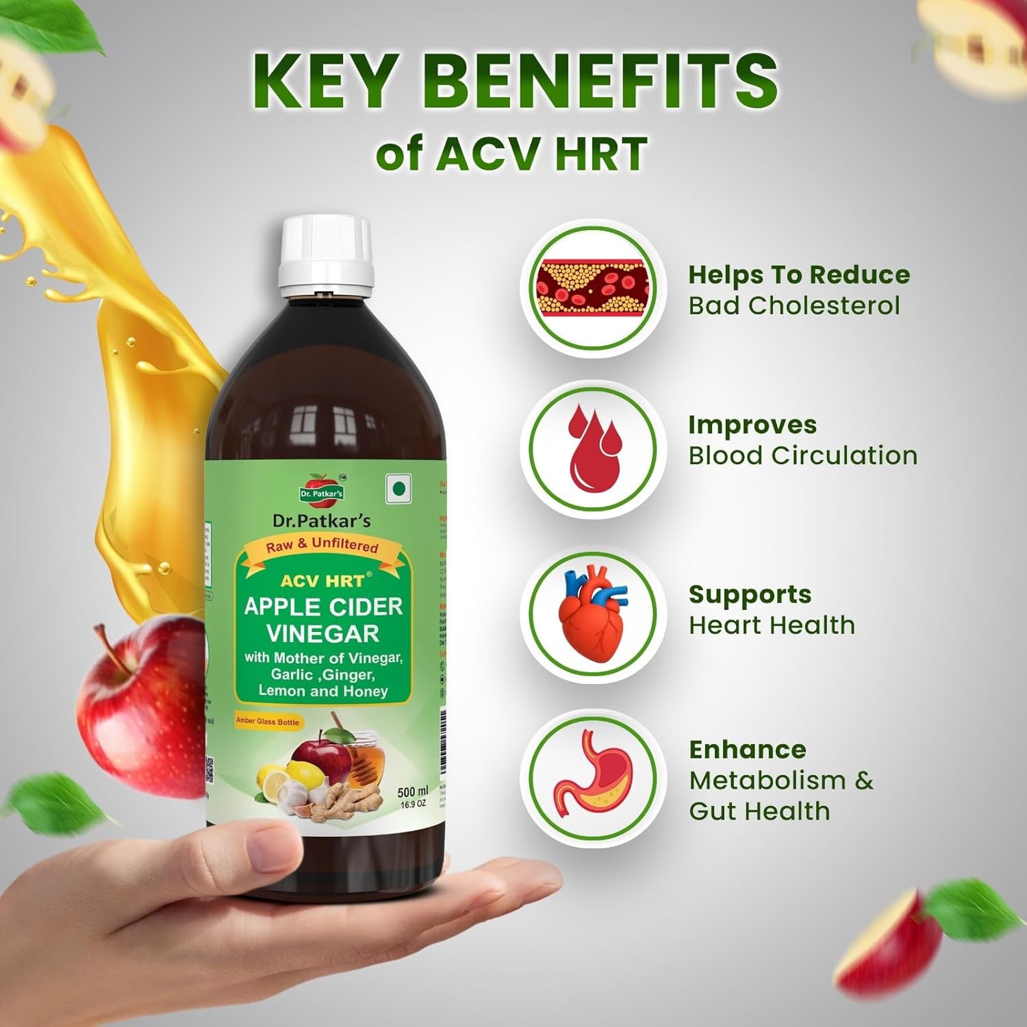 Dr. Patkar’s – Apple Cider Vinegar Heart Health, weight, Immunity Management
