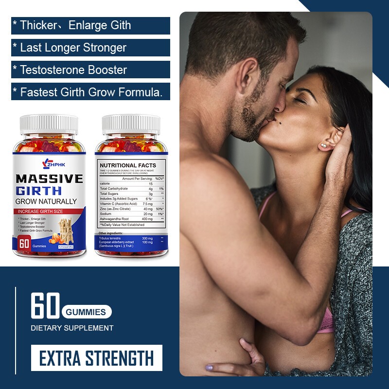 Male Massive Girth Gummies – Support for Enhanced Energy and Vitality 60 Gummies
