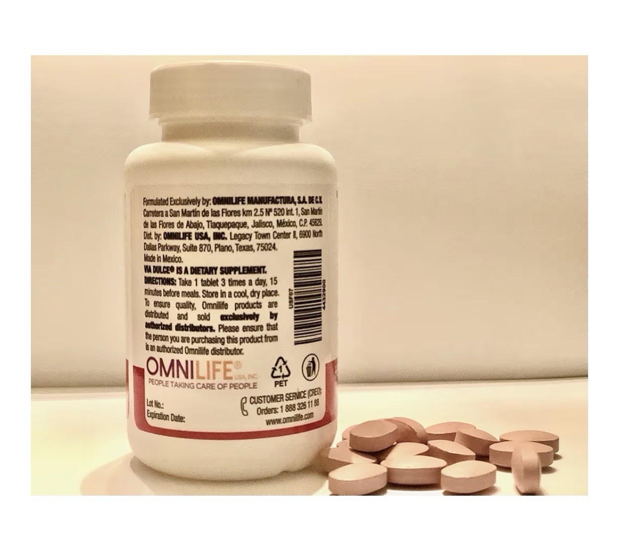 OML DOLCE VITA | 90 Tablets | Grapefruit Flavor **Free Shipping**