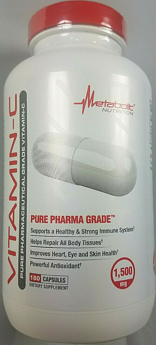 Vitamin C 1500 mg 180 Capsules – Immune Support Antioxidant Supplement