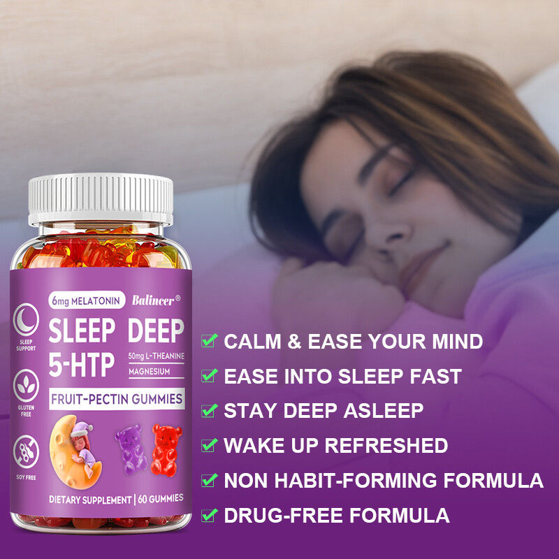 Sleep Deep 5-HTP Gummies – Relax And Sleep Peacefully,Relief Stress,Calm Mind