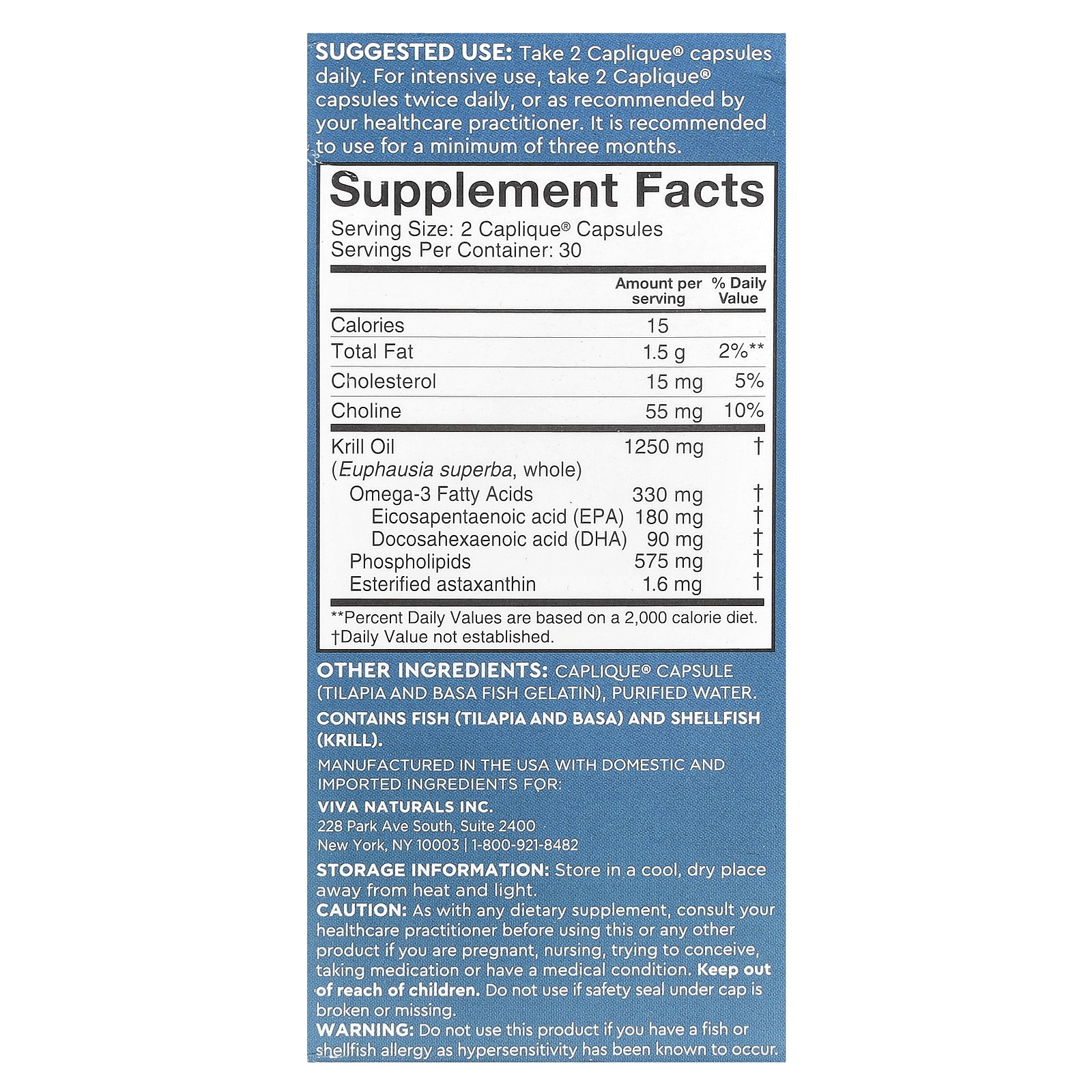 Antarctic Krill Oil with Astaxanthin, 60 Caplique Capsules