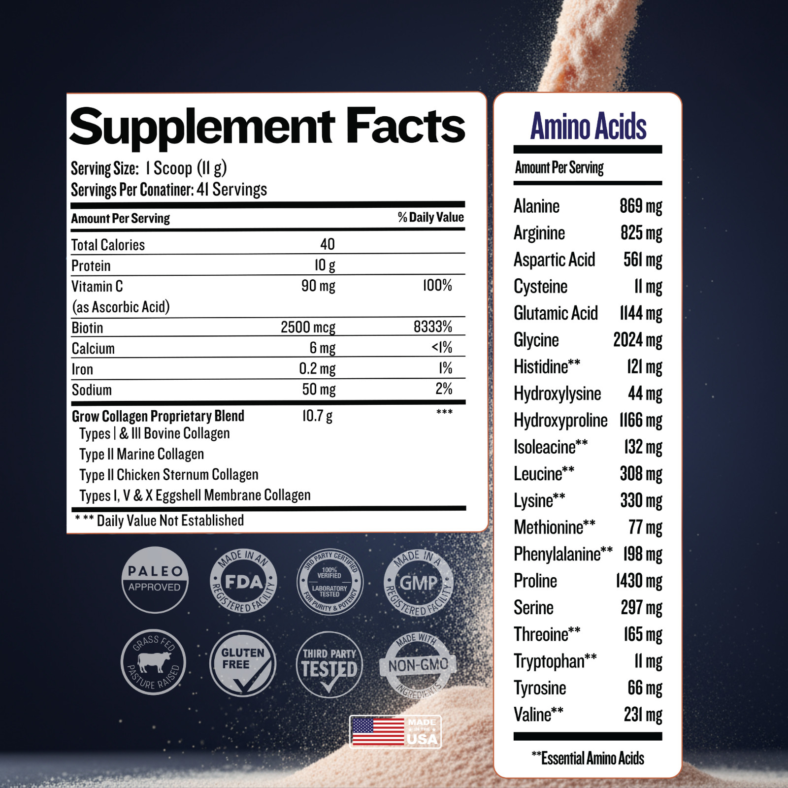 LiveWell Collagen Peptides Hair, Skin, Nail, and Joint Support grass-fed 1 lb