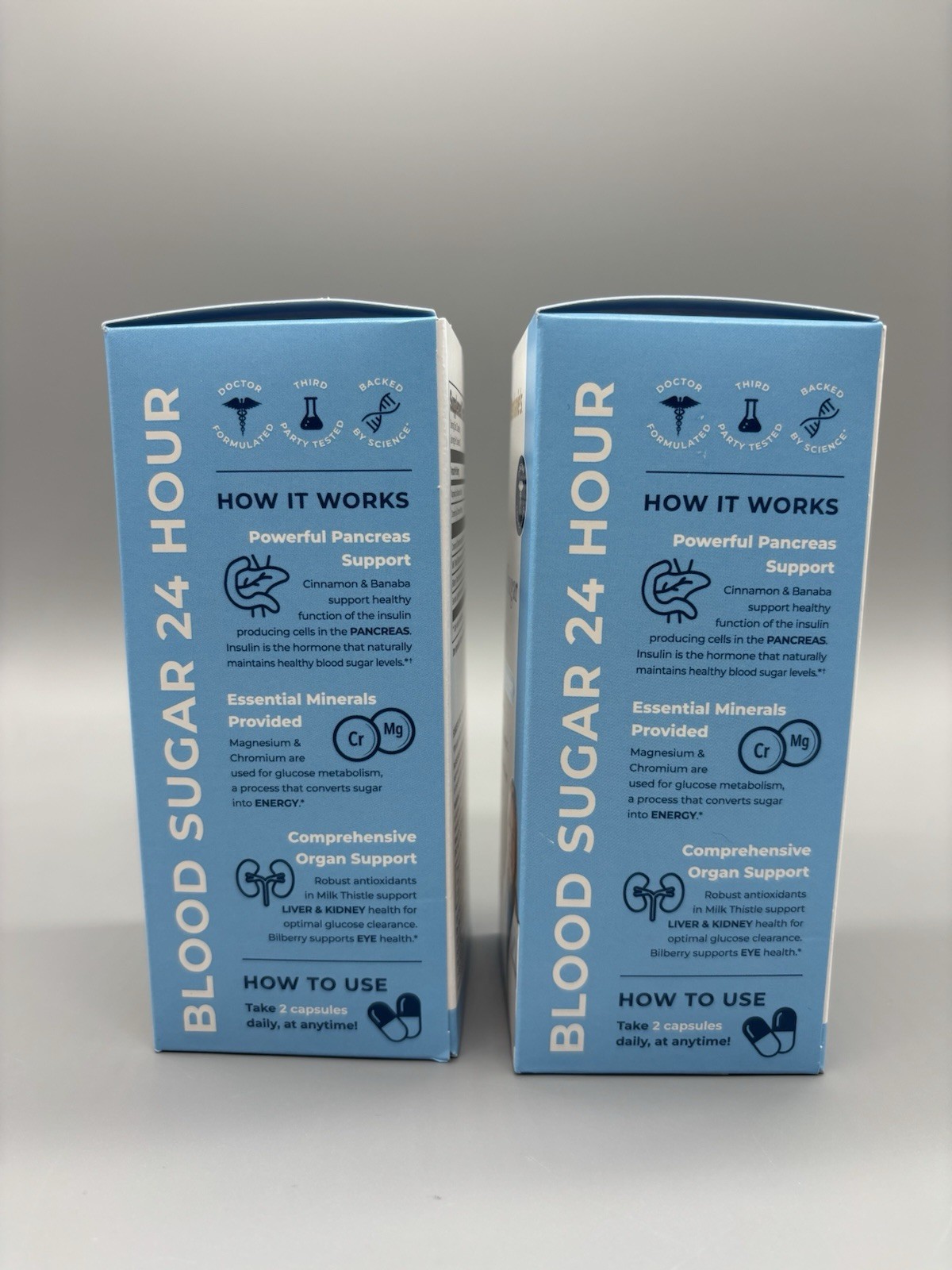 2 Pack! Dr Stephanie’s Blood Sugar 24 Hour Once Daily Support (60 Caps) 08/28