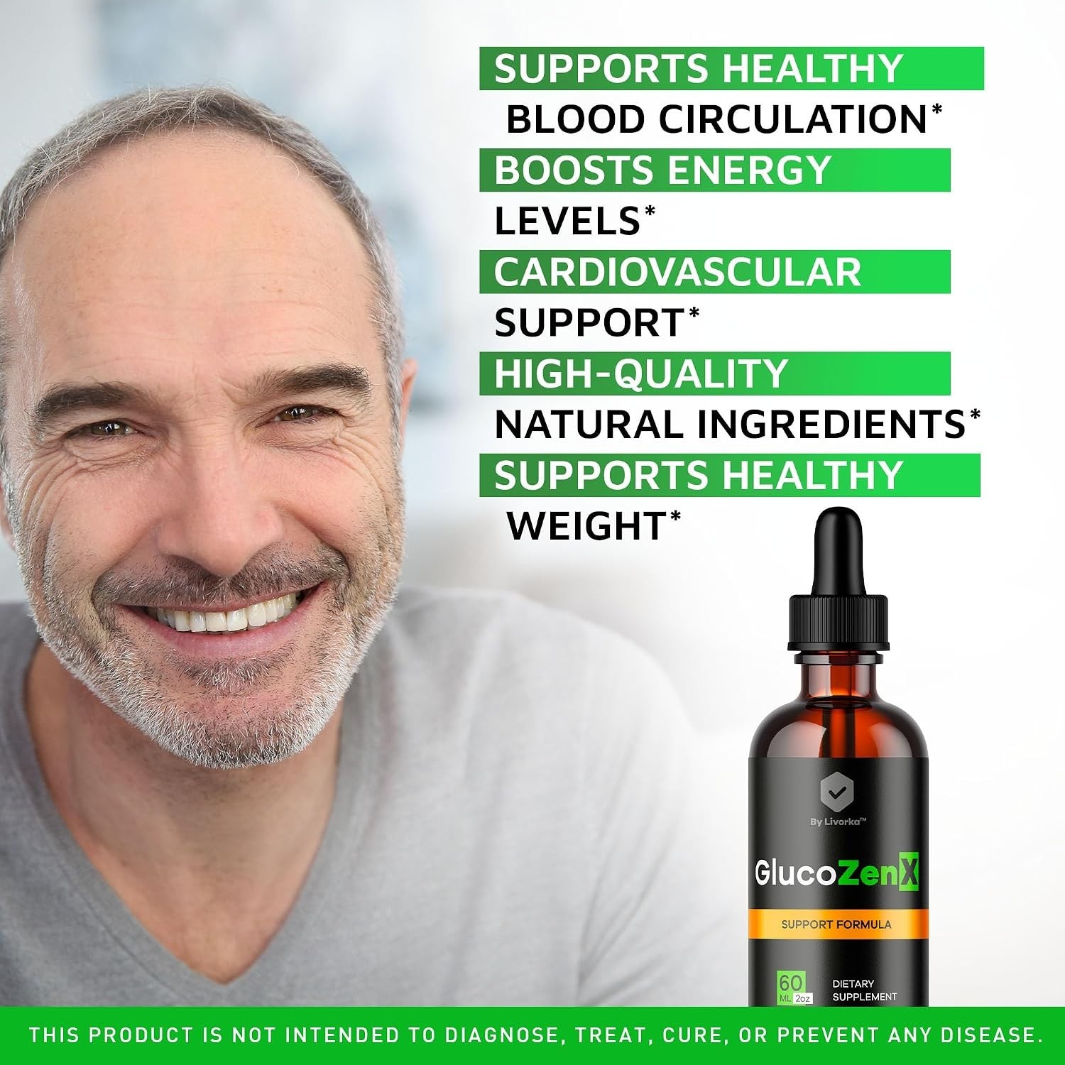 GlucoZenX Gluten-Free Drops – 1 Supply of Natural Wellness Support