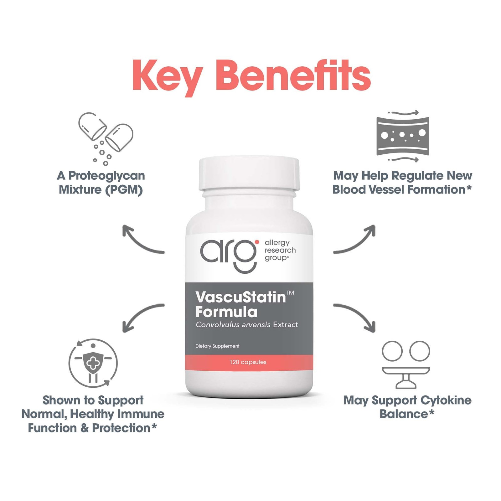Allergy Research Group ARG VascuStatin Formula Supports Immune Function and …