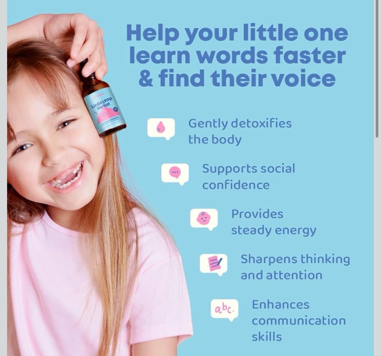 JoySpring Speech & Communication Support for Kids, Zeolite Supplement 30ml