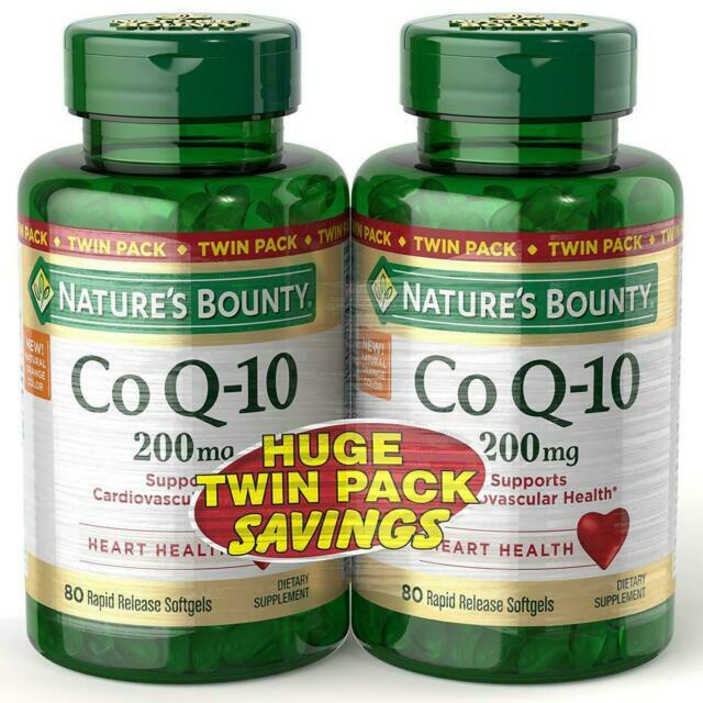 Nature’s Bounty NRT-79340 Twin Pack 200mg Co Q-10 Cardiovascular and Heart Heal