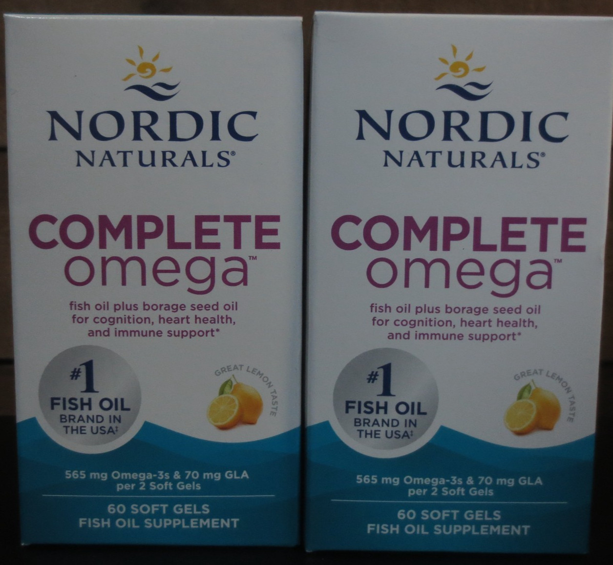 Nordic Naturals Complete Omega Softgels Dietary Supplement – 2 BOXES 60 CT EACH