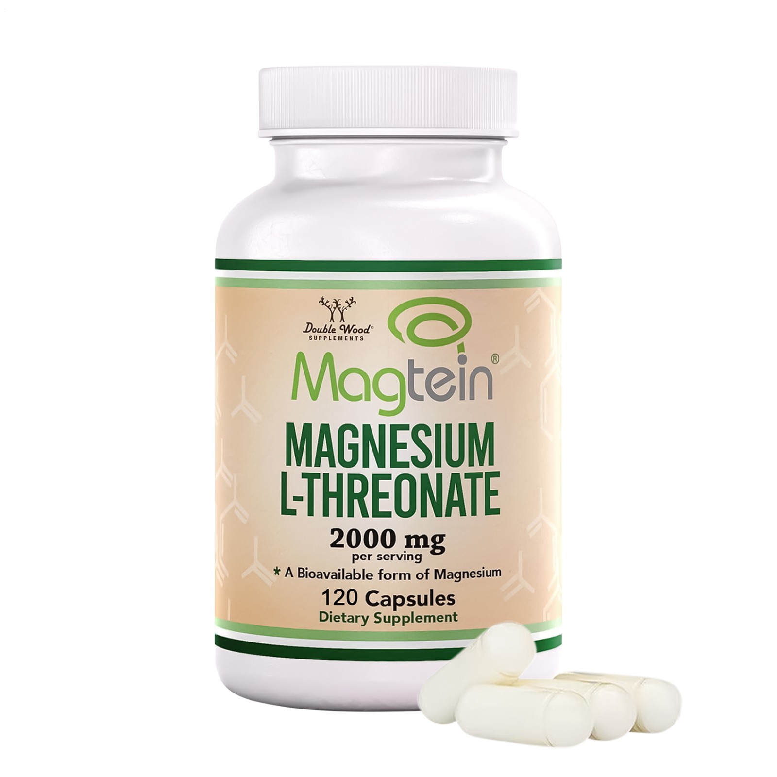 Magtein Magnesium L-Threonate 2000 Mg – High Absorption Supplement 120 Capsules