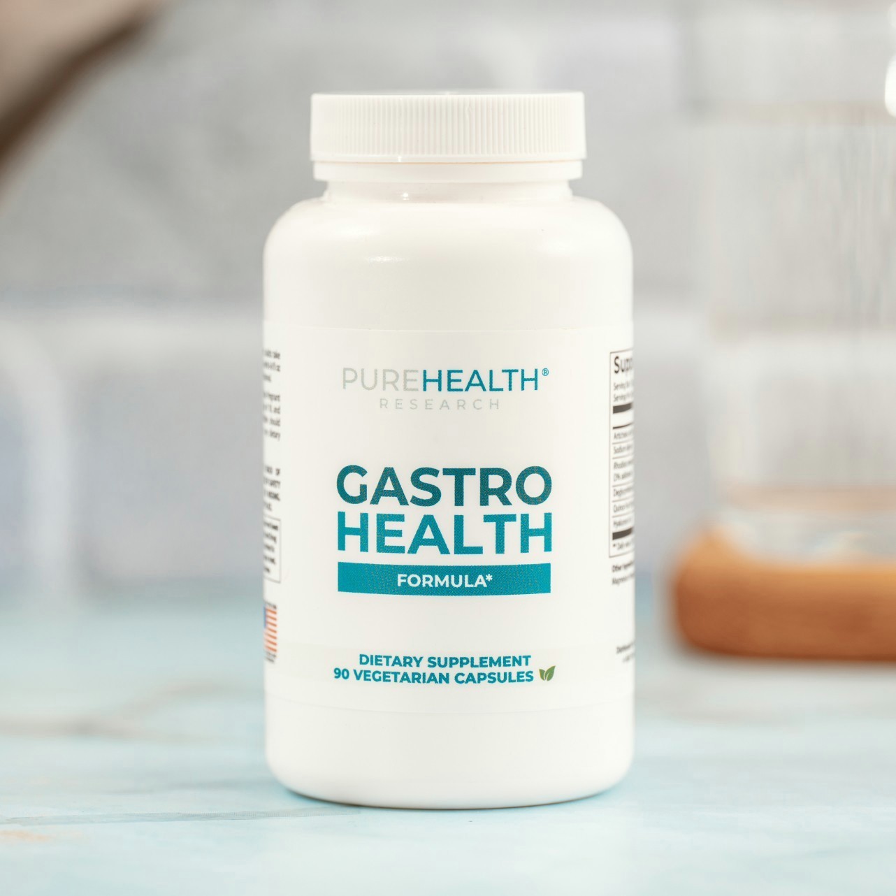 PureHealth Research Gastro Health Formula, Indigestion & Heartburn Relief 90 Cap